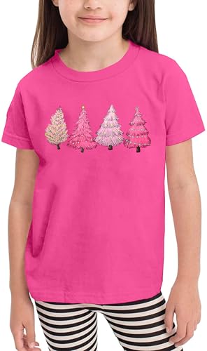 Image of Christmas Tree Shirt for Toddler Boys Girls Merry Christmas T-Shirts Short Sleeve Holiday Tee Xmas Gift Tops