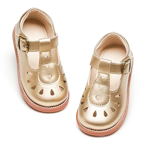 Image of PHIRAMIN Toddler Girl Mary Jane Dress Shoes-Little Girl School Uniform Shoes for Wedding Party