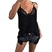 Produktbild Handaxian Samtunterhemd der Art und Weisefrauen beiläufige Spitzepatchwork-Westespitze Sleeveless Weste