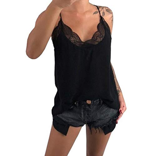 Preisvergleich Produktbild Handaxian Samtunterhemd der Art und Weisefrauen beiläufige Spitzepatchwork-Westespitze Sleeveless Weste