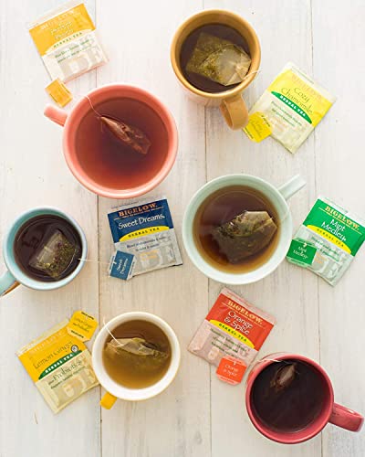Tea Bags Assortment Variety Sampler Pack Gift Box - 48 Count - Green, Black, Herbal, English, Chai Tea Breakfast #TOP3