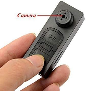 Hamtone ™ HD Audio and Video CCTV Cam Covert Spy Miniature Button Hidden Camera with SD Card Slot - Up to 32GB