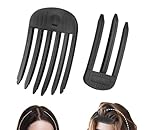 Wind Shaping Styling Comb for Fluffy Bangs,Hair Volume Clip for Roots, Hair Volumizer Styling Tools No-Trace Hair Root Lifting Clips for Men Women Hairstyle(Black)