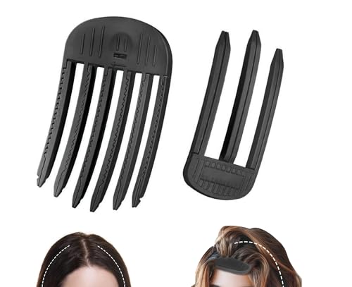 Wind Shaping Styling Comb for Fluffy Bangs,Hair Volume Clip for Roots, Hair Volumizer Styling Tools No-Trace Hair Root Lifting Clips for Men Women Hairstyle(Black)