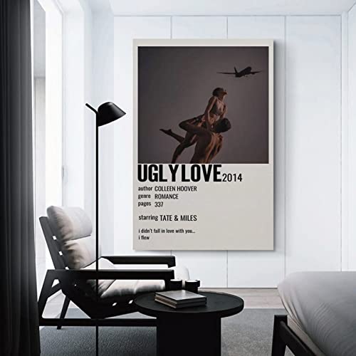 Aomaca Romantic Novel Poster Ugly Love By Colleen Hoover Aesthetic Posters For Bedroom Canvas Painting Posters And Prints Wall Art Pictures For Living Room Bedroom Decor 08X12Inch(20X30Cm) #TOP2