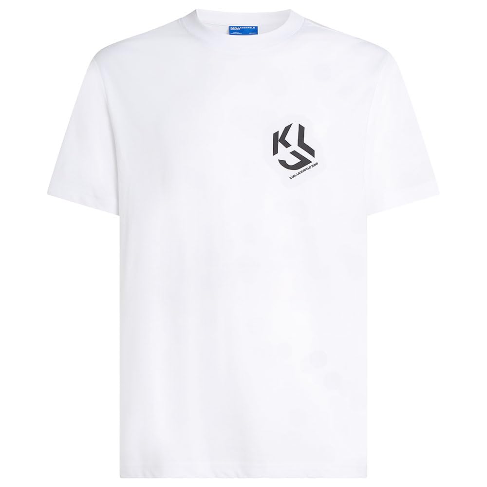 Karl Lagerfeld Jeans, Herren, Normales Kurzarm-T-Shirt Mit Monogramm-Logo, Normale Passform