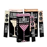 RSVP Skinnies Urban Pack - Makes 18 Drinks - Cranberry Twist, Moscow Mule, Paloma – Zero Sugar Mixer Packets for Mocktails or Cocktails. No Aspartame, Low Carb, Gluten Free (3 boxes/6 packets per box)