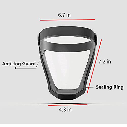Trirunpdl MIANZ-2-B Pack Clear Full Safety Face Shield thumb #3