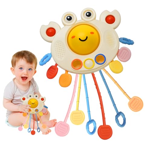 ZephyrCraft Montessori Spielzeug, Sensorik Spielzeug in Krabbenform, geeignet für 18 Monate+. Ideal als Motorikspielzeug zur Förderung der Feinmotorik und perfekt für Spielzeug für Flugreisen