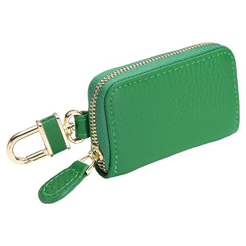Étui clé voiture cuir véritable universel fermeture éclair uxcell zippé