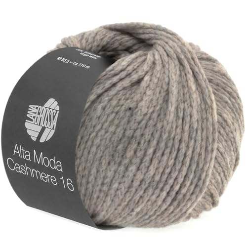 LANA GROSSA Alta Moda Cashmere 16 | Feinste 16 Mikron Merinowolle mit Kaschmiranteil | Handstrickgarn aus 78% Schurwolle (Merino) 12% Kaschmir & 10% Polyamid (Nylon) | 50g zum Stricken | 110m Garn 3