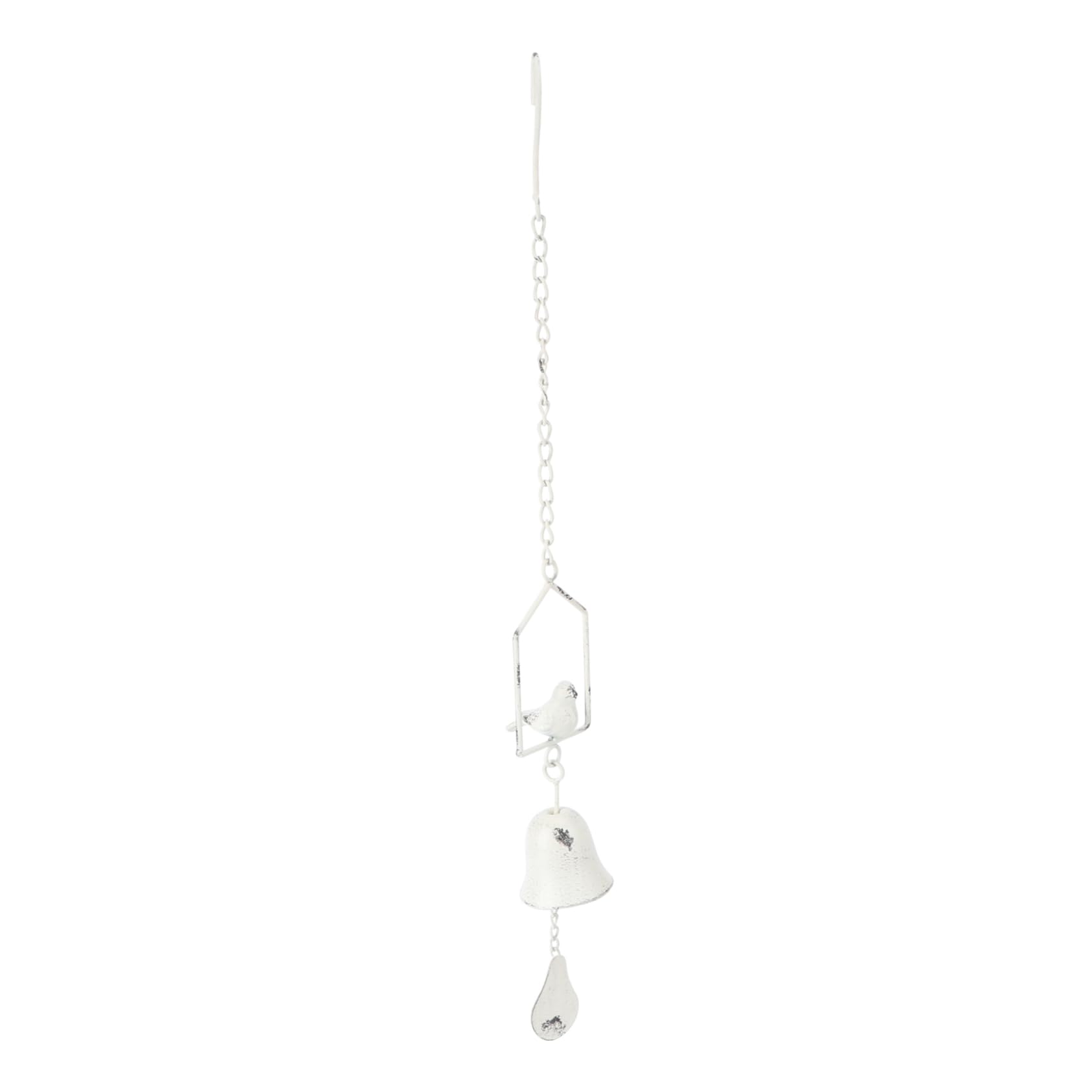 Carillon Éolien Oiseau en Fer Blanc, Décoration Suspendue 1 Pièce