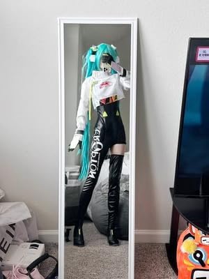 値下げ3/8まで レーシングミク2022 コスプレ衣装フルセット Mサイズ Amazon.co.jp: 初音ミク（はつね みく） 2022.racing MIKU レーシング