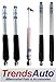 TrendsAuto Bilstein 5100 Front & Rear Shocks + Steering Damper fits 1999-2004 F250 F350 Super Duty 4WD with 2-2.5