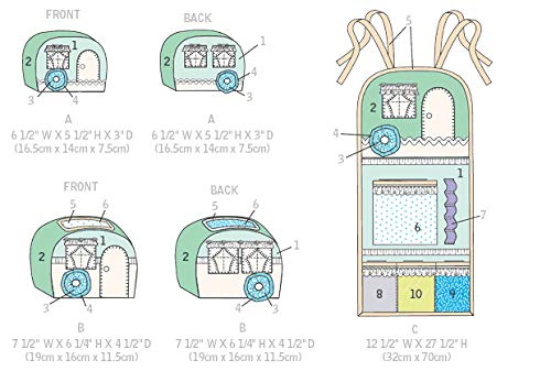 Image of KWIK-SEW PATTERNS K0219 Vintage Trailer Pin Cushion, Storage Box & Organizer, One Size