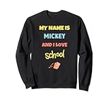 Photo Gallery carino back to school il mio nome è mickey e amo la scuola felpa Photo Gallery carino back to school il mio nome è mickey e amo la scuola felpa