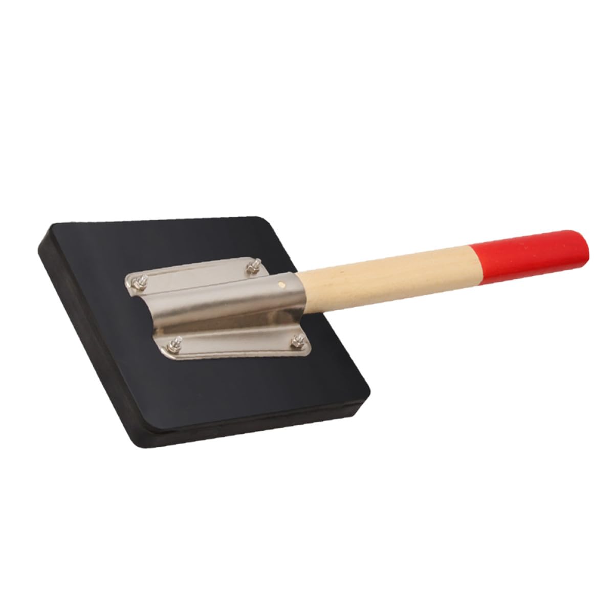 Gummihammer mit Holzgriff Verdickter Schwarzer Gummiblock Fliesenwerkzeug für Pflasterarbeiten und Bodenverlegung