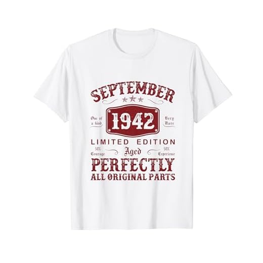 Septiembre 1942 82 Años Cumpleaños Hombre Hecho En 1942 Camiseta