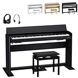 【プレミアムセレクト】Roland F701 オリジナルヘッドホン付き 電子ピアノ 88鍵盤 ローランド F-701 【組立設置料込】 セット品 (延長5年保証 / 防音マット 有, 黒木目調仕上げ)