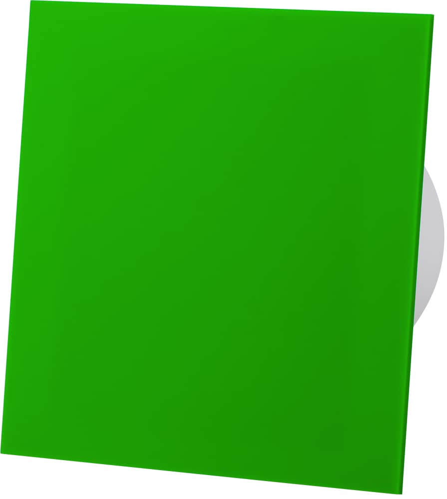F.H. ANA Designerski wentylator łazienkowy, wentylator ścienny, wentylator sufitowy z czujnikiem wilgotności + dopływ Ø 100 mm, klapa zwrotna, dekoracyjna płyta przednia, łożysko kulkowe, cichy
