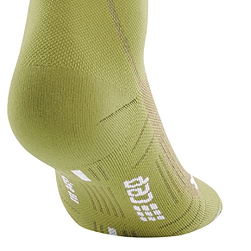 Image of CEP 80's Hiking Mid Cut Socks, Olive /Grey, Women, III (MD)