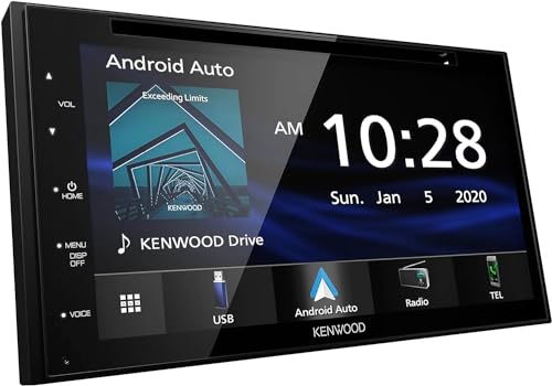 KENWOOD DDX5707S Double Din DVD Car Stereo with Apple Carplay and Android Auto | Plus KENWOOD KFC-1666S Car Stereo Speaker 6-1/2" 2-Way Speakers with Powerful Sound and Easy Installation