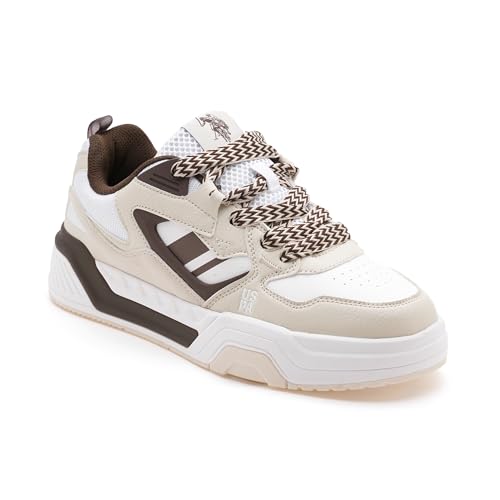 Image of USPA|Damen|Cream Stylish Casual Sneaker Shoes for Man