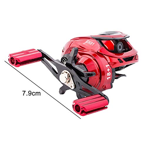 Carretel de linha de pesca, carretel sobressalente carretel de linha de pesca de freio duplo com cop