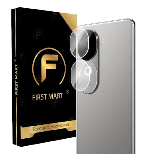 Image of FIRST MART Camera Lens Protector for iQOO Z9s | 9H Tempered Glass, HD Clear, Scratch Resistant, Anti-Fingerprint, Case-Friendly | Crystal Clear, Pack of 1