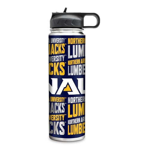Rico Industries NCAA Northern Arizona Lumberjacks 22oz Stainless Steel Tumbler with Lid - Great For Coffee, Tea, Water or Cocktails