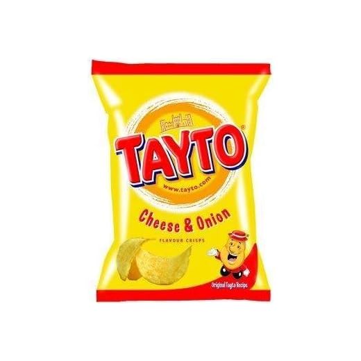Tayto Irish Cheese & Onion Crisps - 12 Bags (2 x 6 x 25g bags) by O Kane