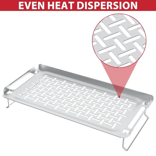 Image of Griddle Warming Rack for Blackstone, Stainless Steel Grill Warming Rack for Weber Genesis Spirit Series Charbroil Gas Grills and Most Tabletop Flat Top