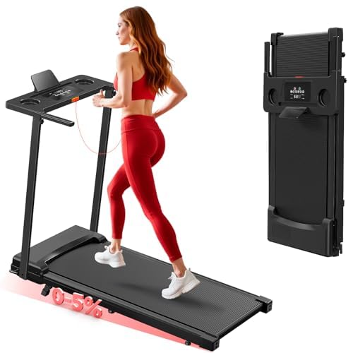 ウォーキングマシーン 新品 Amazon | 家庭用折りたたみ式トレッドミル、5°傾斜ポータブルト