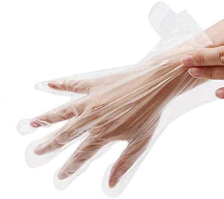 Damsale 200 pcs Paraffin Wax Liners for Hand, Larger and Thicker Disposable Plastic Hand Bags, Therabath Glove Mitt Liner Covers for Wax Therapy Treatment Wax Messes, Great for Paraffin Wax Machine