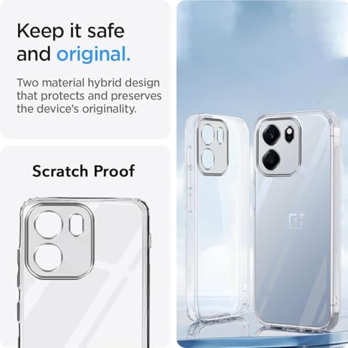 Image of Jkobi Silicone Back Cover Case for Oneplus Nord CE 6 (Clear Shockproof Case with Camera Protection | Soft and Flexible | Transparent)