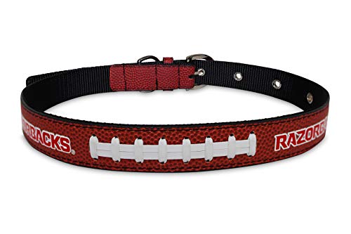 Pets First NCAA Arkansas Razorbacks Premium Dog Collar, Limited Edition, Size Large. Best & Strongest Heavy-Duty Dog Collar!