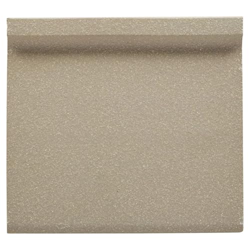 Tenedos 6x6 Ashstone Gray Cove Base Quarry Tile – Curved Edge Floor & Wall Trim for Indoor and Outdoor Use, Matte Finish, Non-Slip, Ideal for Commercial Kitchens, Bathrooms & Entryways – 22 Tile Box