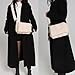 NAARIIAN Puffer shoulder bag Nylon padded woven handbag designer crossbody dupes women down purse(beige)
