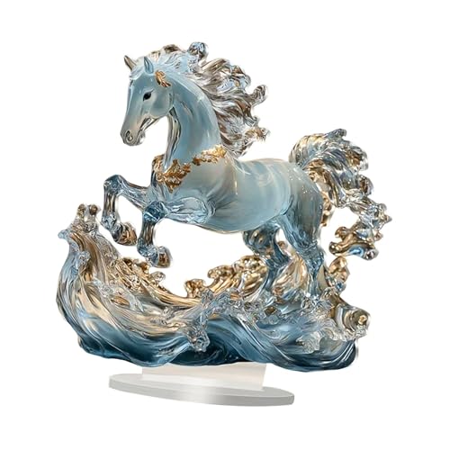 Figurine acrylique de cheval ornement idéal à offrir pour le salon