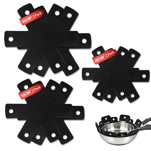Ateweita protège-poêles en Feutre épais, séparateurs poêles et casseroles empilables, Protection Anti-Rayures pour poêles et casseroles, Accessoires...