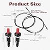 DRELD Piezo Igniter with Spark Ignition, Propane Push Button Piezo Igniter Kit with Threaded Ceramic Electrode Ignition Plug Type of 1 Out 2, Fit for Gas Grill Range Heater Stove Kitchen lgniter