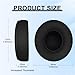 Replacement Ear Pads for Beats Solo 2 & Solo 3 Wireless On-Ear Headphones, Ear Cushions, Headset Earpads, Ear Cups Cover with Soft Protein Leather (Black)
