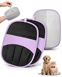 RZPTL 2er Pack Tierhaarentferner Handschuh, Fell Magnet für Hunde und Katzen (Violett)