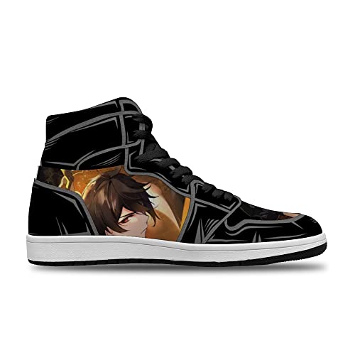 Chaussures de basket-ball avec motif animé personnalisé idéales pour le terrain et le streetwear