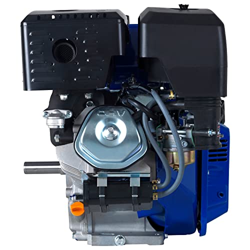 DuroMax XP18HPE 440cc Recoil/Electric Start Gas Powered 50 State Approved, Multi-Use Engine, XP18HPE, Blue - Thumbnail 2
