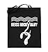 Chorchester Beiss mich Baby - Bolsa de yute (con asas largas), color Negro, talla 38cm-42cm