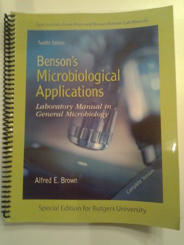 Benson's Microbiological Applications : Laborat... 0077798953 Book Cover