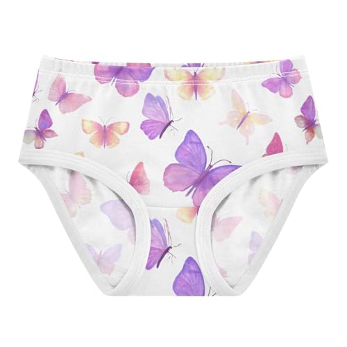Cotton Girls Underwear Toddler Pastel Pink Butterflies White Cute Panties Girl Colorful Kids Undies Briefs 2t