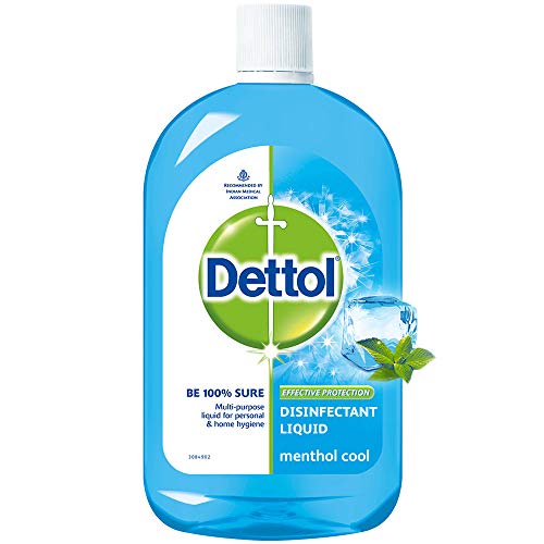 Image of Dettol Original Germ Protection Handwash Liquid Soap Refill, 1500ml & Liquid Disinfectant for Multi-Purpose Germ Protection, Menthol Cool, 500 ml
