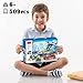 EtrealEli City Police Car, Motorcycle,Truck and Trailer&Helicopter Building Block Sets(509pcs),Police Chase Toy Set,Gift for Kids and audlts